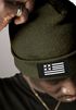 Herren Beanie Wintermütze mit Patch Amerika Flagge Aufdruck Print Strickmütze Rippstrick Neverless®preview