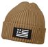 Herren Beanie Wintermütze mit Patch Amerika Flagge Aufdruck Print Strickmütze Rippstrick Neverless®preview