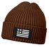 Herren Beanie Wintermütze mit Patch Amerika Flagge Aufdruck Print Strickmütze Rippstrick Neverless®preview
