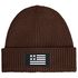 Herren Beanie Wintermütze mit Patch Amerika Flagge Aufdruck Print Strickmütze Rippstrick Neverless®preview