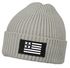 Herren Beanie Wintermütze mit Patch Amerika Flagge Aufdruck Print Strickmütze Rippstrick Neverless®preview