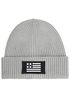 Herren Beanie Wintermütze mit Patch Amerika Flagge Aufdruck Print Strickmütze Rippstrick Neverless®preview