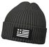 Herren Beanie Wintermütze mit Patch Amerika Flagge Aufdruck Print Strickmütze Rippstrick Neverless®preview