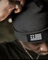 Herren Beanie Wintermütze mit Patch Amerika Flagge Aufdruck Print Strickmütze Rippstrick Neverless®preview