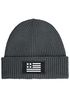 Herren Beanie Wintermütze mit Patch Amerika Flagge Aufdruck Print Strickmütze Rippstrick Neverless®preview