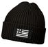 Herren Beanie Wintermütze mit Patch Amerika Flagge Aufdruck Print Strickmütze Rippstrick Neverless®preview