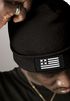 Herren Beanie Wintermütze mit Patch Amerika Flagge Aufdruck Print Strickmütze Rippstrick Neverless®preview