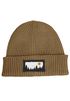 Herren Beanie Wintermütze mit Patch Aufdruck Wald Bäume Natur Print Strickmütze Rippstrick Neverless®preview