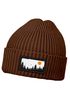 Herren Beanie Wintermütze mit Patch Aufdruck Wald Bäume Natur Print Strickmütze Rippstrick Neverless®preview