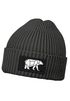 Herren Beanie Wintermütze mit Patch Bär Lineart Polygon Natur Aufdruck Print Strickmütze Rippstrick Outdoor Fashion Neverless®preview