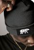 Herren Beanie Wintermütze mit Patch Bär Lineart Polygon Natur Aufdruck Print Strickmütze Rippstrick Outdoor Fashion Neverless®preview