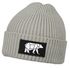 Herren Beanie Wintermütze mit Patch Bär Lineart Polygon Natur Aufdruck Print Strickmütze Rippstrick Outdoor Fashion Neverless®preview