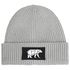 Herren Beanie Wintermütze mit Patch Bär Lineart Polygon Natur Aufdruck Print Strickmütze Rippstrick Outdoor Fashion Neverless®preview