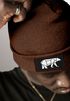 Herren Beanie Wintermütze mit Patch Bär Lineart Polygon Natur Aufdruck Print Strickmütze Rippstrick Outdoor Fashion Neverless®preview