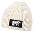 Herren Beanie Wintermütze mit Patch Bär Lineart Polygon Natur Aufdruck Print Strickmütze Rippstrick Outdoor Fashion Neverless®preview