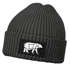 Herren Beanie Wintermütze mit Patch Bär Lineart Polygon Natur Aufdruck Print Strickmütze Rippstrick Outdoor Fashion Neverless®preview