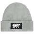 Herren Beanie Wintermütze mit Patch Bär Lineart Polygon Natur Aufdruck Print Strickmütze Rippstrick Outdoor Fashion Neverless®preview