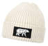 Herren Beanie Wintermütze mit Patch Bär Lineart Polygon Natur Aufdruck Print Strickmütze Rippstrick Outdoor Fashion Neverless®preview