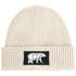Herren Beanie Wintermütze mit Patch Bär Lineart Polygon Natur Aufdruck Print Strickmütze Rippstrick Outdoor Fashion Neverless®preview