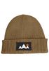 Herren Beanie Wintermütze mit Patch Bäume Outddor Aufdruck Print Strickmütze Rippstrick Neverless®preview