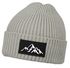 Herren Beanie Wintermütze mit Patch Berge Mountain Aufdruck Print Strickmütze mit Umschlag Rippstrick Neverless®preview