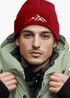 Herren Beanie Wintermütze mit Patch Berge Natur Outdoor Aufdruck Print Strickmütze Rippstrick Neverless®preview