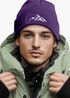 Herren Beanie Wintermütze mit Patch Berge Natur Outdoor Aufdruck Print Strickmütze Rippstrick Neverless®preview