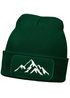 Herren Beanie Wintermütze mit Patch Berge Natur Outdoor Aufdruck Print Strickmütze Rippstrick Neverless®preview