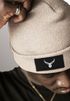Herren Beanie Wintermütze mit Patch Hirsch Geweih Low Poly Aufdruck Print Strickmütze Rippstrick Fashion Streetwear Neverless®preview