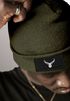 Herren Beanie Wintermütze mit Patch Hirsch Geweih Low Poly Aufdruck Print Strickmütze Rippstrick Fashion Streetwear Neverless®preview