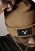Herren Beanie Wintermütze mit Patch Hirsch Geweih Low Poly Aufdruck Print Strickmütze Rippstrick Fashion Streetwear Neverless®preview