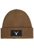 Herren Beanie Wintermütze mit Patch Hirsch Geweih Low Poly Aufdruck Print Strickmütze Rippstrick Fashion Streetwear Neverless®preview