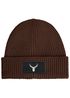 Herren Beanie Wintermütze mit Patch Hirsch Geweih Low Poly Aufdruck Print Strickmütze Rippstrick Fashion Streetwear Neverless®preview