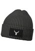 Herren Beanie Wintermütze mit Patch Hirsch Geweih Low Poly Aufdruck Print Strickmütze Rippstrick Fashion Streetwear Neverless®preview