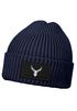 Herren Beanie Wintermütze mit Patch Hirsch Geweih Low Poly Aufdruck Print Strickmütze Rippstrick Fashion Streetwear Neverless®preview