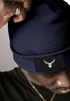 Herren Beanie Wintermütze mit Patch Hirsch Geweih Low Poly Aufdruck Print Strickmütze Rippstrick Fashion Streetwear Neverless®preview