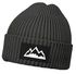 Herren Beanie Wintermütze mit Patch Mountain Badge Aufdruck Print Strickmütze Rippstrick Outdoor Fashion Neverless®preview