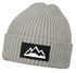 Herren Beanie Wintermütze mit Patch Mountain Badge Aufdruck Print Strickmütze Rippstrick Outdoor Fashion Neverless®preview