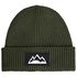 Herren Beanie Wintermütze mit Patch Mountain Badge Aufdruck Print Strickmütze Rippstrick Outdoor Fashion Neverless®preview
