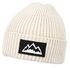 Herren Beanie Wintermütze mit Patch Mountain Badge Aufdruck Print Strickmütze Rippstrick Outdoor Fashion Neverless®preview