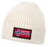 Herren Beanie Wintermütze mit Patch Norwegen Flagge Aufdruck Print Strickmütze Männer Rippstrick Neverless®preview