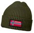 Herren Beanie Wintermütze mit Patch Norwegen Flagge Aufdruck Print Strickmütze Männer Rippstrick Neverless®preview