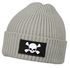 Herren Beanie Wintermütze mit Patch Skull Totenkopf Aufdruck Print Strickmütze Rippstrick Neverless®preview