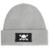 Herren Beanie Wintermütze mit Patch Skull Totenkopf Aufdruck Print Strickmütze Rippstrick Neverless®preview