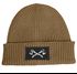 Herren Beanie Wintermütze mit Patch Wald Holz Axt Aufdruck Print Strickmütze Rippstrick Neverless®preview