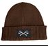 Herren Beanie Wintermütze mit Patch Wald Holz Axt Aufdruck Print Strickmütze Rippstrick Neverless®preview