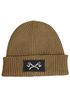 Herren Beanie Wintermütze mit Patch Wald Holz Axt Aufdruck Print Strickmütze Rippstrick Neverless®preview