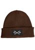 Herren Beanie Wintermütze mit Patch Wald Holz Axt Aufdruck Print Strickmütze Rippstrick Neverless®preview