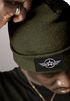 Herren Beanie Wintermütze Patch Airforce Army Military Vintage Design Aufdruck Print Strickmütze Rippstrick Neverless®preview