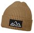 Herren Beanie Wintermütze Patch Aufdruck Berge Wandern Outdoor Print Strickmütze Männer Rippstrick Neverless®preview